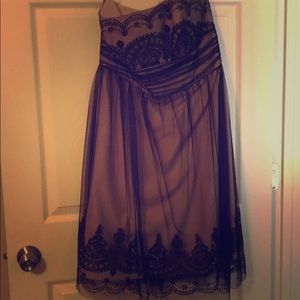 Black Lace David’s Bridal Cocktail Dress